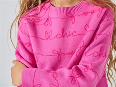 Kids ONLY knitted sweater super pink/fuchsia purple